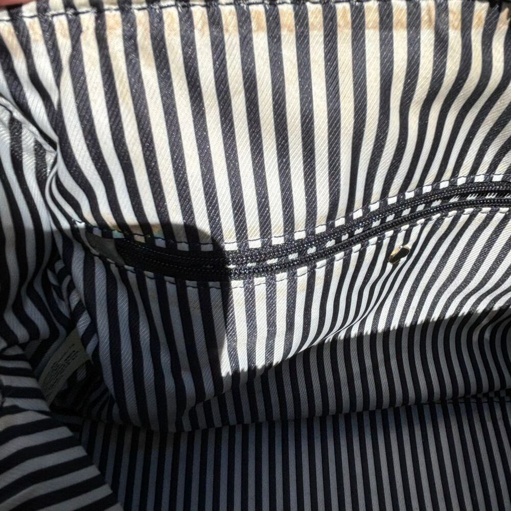 Kate Spade Jackson Street Leather Satchel Crossbody Bag Gray Adjustable Strap - Picture 11 of 16